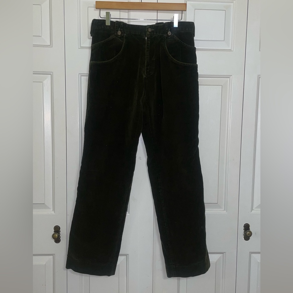 Vintage 05 Hunter Green Corduroy Oliver Spencer Pants